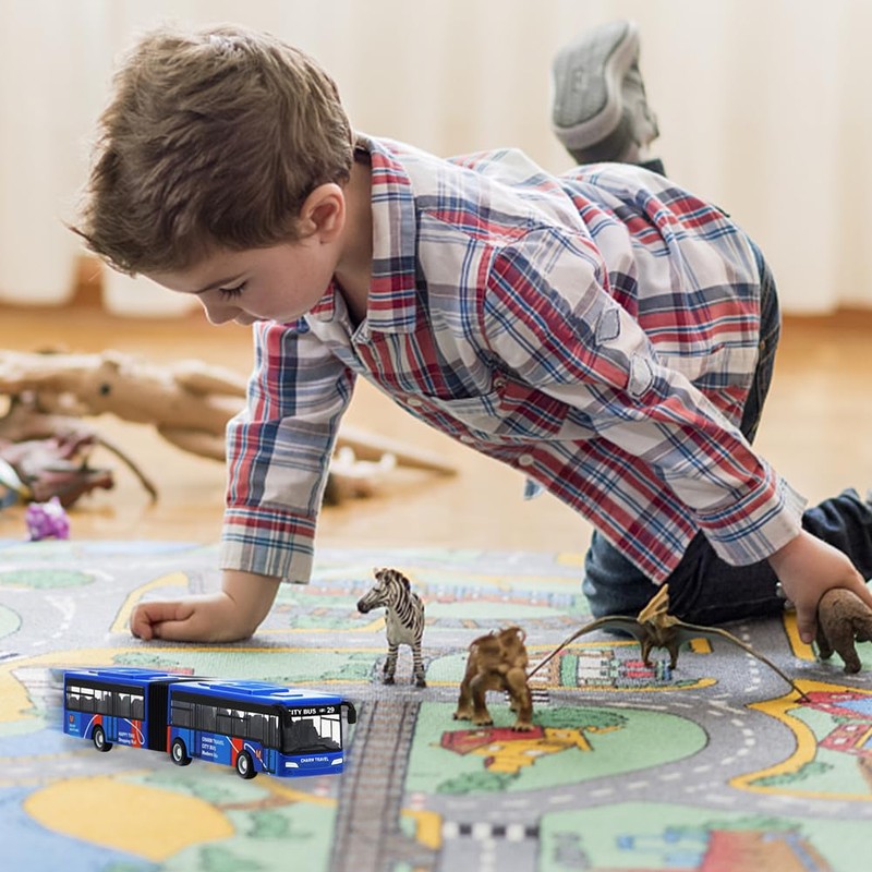 LGQHCE Bus Toy Truck,Bus Model Car Roles Toy Cars Alloy