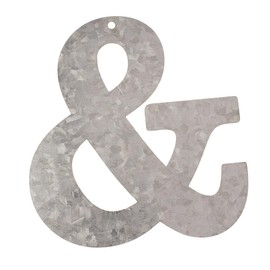 Glorex Letter Galvanised Metal & Silver, 18 x 16 x 0.5 cm