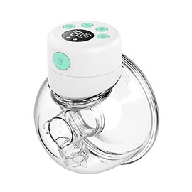 Extractor de leche eléctrico inteligente, fuerte potencia de succión LCD extractor de leche manos libres, bajo ruido e indoloro con 2 modos y 9...    