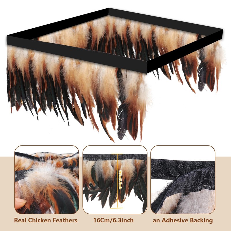 6.5FT Feathers for Chick Brooder Heating Plate,Warm and Secure As