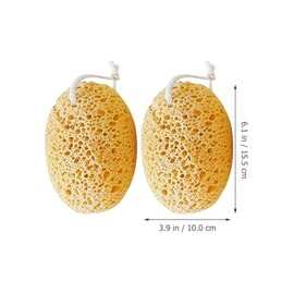 BETOOKY Esponja de Baño Exfoliante de Celda de Abeja 2 Piezas, Esponjas Corporales para Ducha, Material para Limpieza Profunda y Exfoliación Corporal,