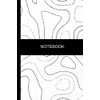 Notebook: Abstract Minimalist Black and White Notebook Blank Lined Journal