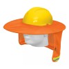 Truper Protector Solar Plegable Para Casco, Naranja 100353