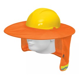 Truper Protector Solar Plegable Para Casco, Naranja 100353