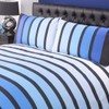 Soho Multi Stripe Duvet Cover Quilt Bedding Set, Blue Purple