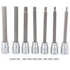 7Pcs Extra Long Hex Bit Socket Set 3/4/5/6/7/8/10 mm Repair