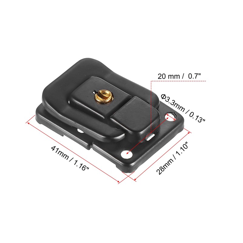 PATIKIL Suitcase Lock Hasp 1.6" x 1.10",1Pcs Iron Toggle Catch