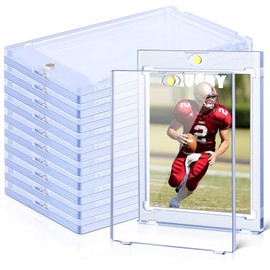 Magnetic Card Holder 35PT Magnetic Trading Card Holder Baseball Card Holder Hard Acrylic Card Cases, Card Protector Fit for Standards Card (10 Pcs)