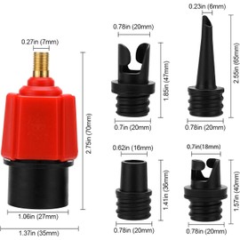 Air Valve Adapter Multifunctional Inflatable SUP Schrader Valve Adapter Accessories Air Pump Converter for Valves Kayak Inflatable Boat Raft Foot Pump Electric Pump
