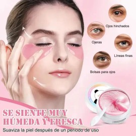 3PCS Mascarillas para ojos, mascarillas de colágeno de algas marinas para ojos, parches para el contorno de ojos, antienvejecimiento, elimina bolsas, 