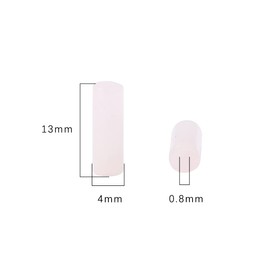 BEADIA Cuentas de tubo de cuarzo rosa natural, 4 x 13 mm, 38 cm, cuentas de piedra para hacer joyas