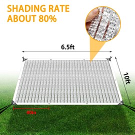 Aluminum 90% Shade Cloth - for Cars,Mesh Tarp for Greenhouse Patio Sun Shade - for Cars