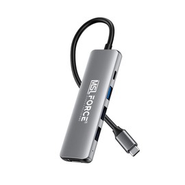 Reliable Japanese Company USB-C 5 in 1 Multi-functional Hub, 5 Ports, 5 Gbps, USB3.0, USB2.0, 4K@30Hz, Rapid Charging, Simultaneous Use, Multifunctional, Type-C Hub, Data Transfer, Multi-Display,