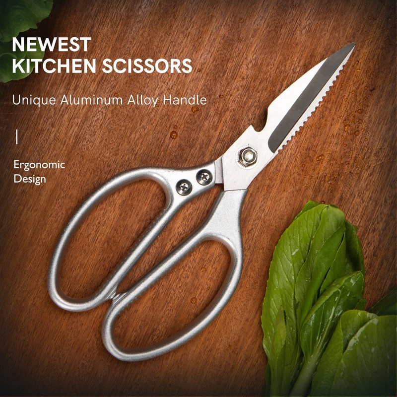 WAK 8.5" Kitchen Scissors, Multi Functional Kitchen Scissors Heavy Duty,