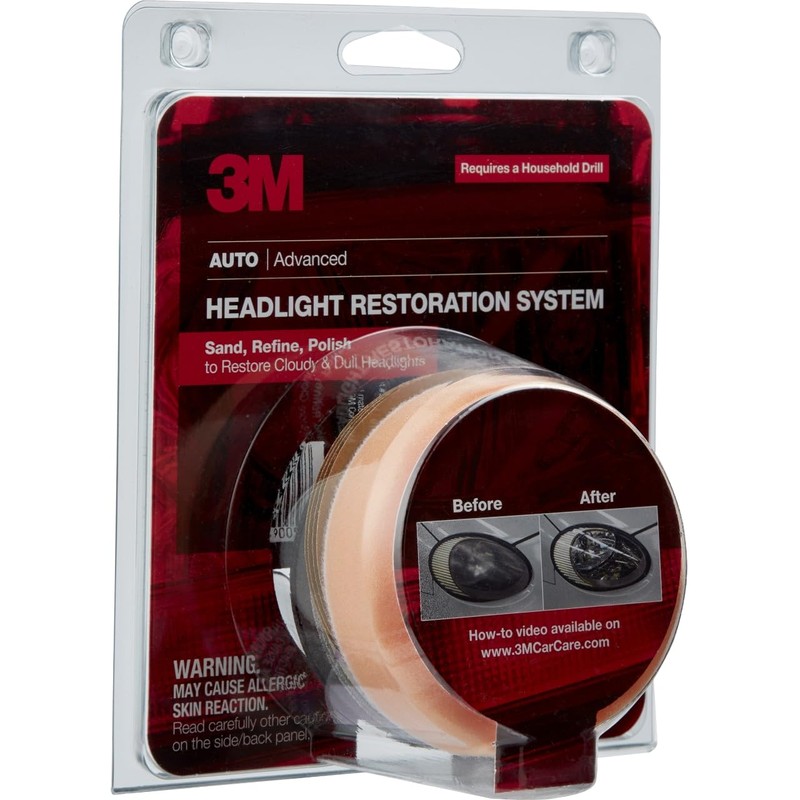3M Headlight Lens Restoration System, 39008, 1 Kit