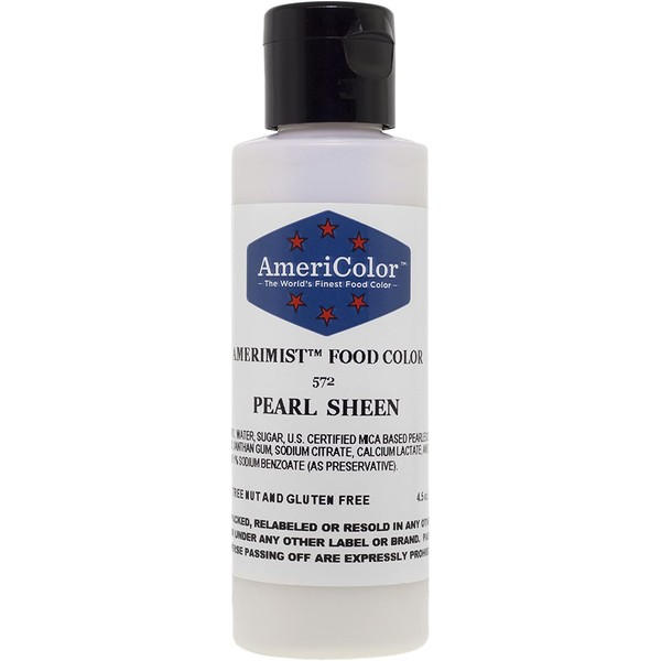 AmeriColor AmeriMist Pearl Sheen Airbrush Food Color, 4.5 ounce