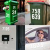 16 Sheets /160 PCS Mailbox Number Stickers 4 Inch Waterproof