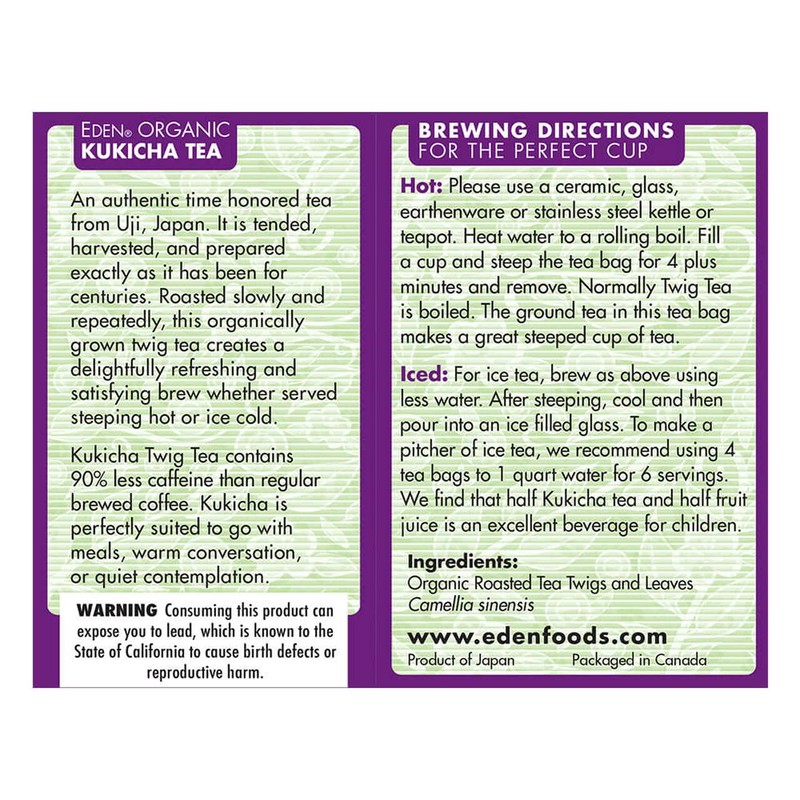 Eden Organic Kukicha Twig Tea, 1.12 oz