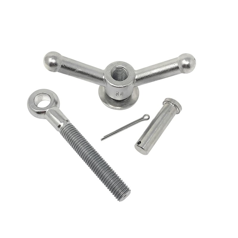 Gloxco Stainless Steel Wing Nut Assembly for Manway Hatches Found