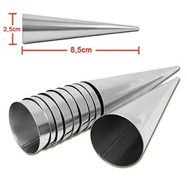 Trubotschki 20 Shimmer Curls Moulds 8.5 x 2.5 cm Cream Rolls