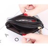 Credit Card Holder Keychain Wallet Leather Zipper Card Case for