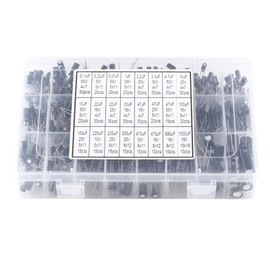 500pcs 24 Values Aluminum Electrolytic Capacitor Assorted Kit 10V~50V 0.1uF to 1000uF