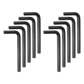 sourcing map 10pcs Hex Key Wrench 8mm Metric CR-V L Shaped Hexagon Head Repairing Tool