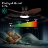 ocioc Quiet Ceiling Fan with LED Light DC motor 32