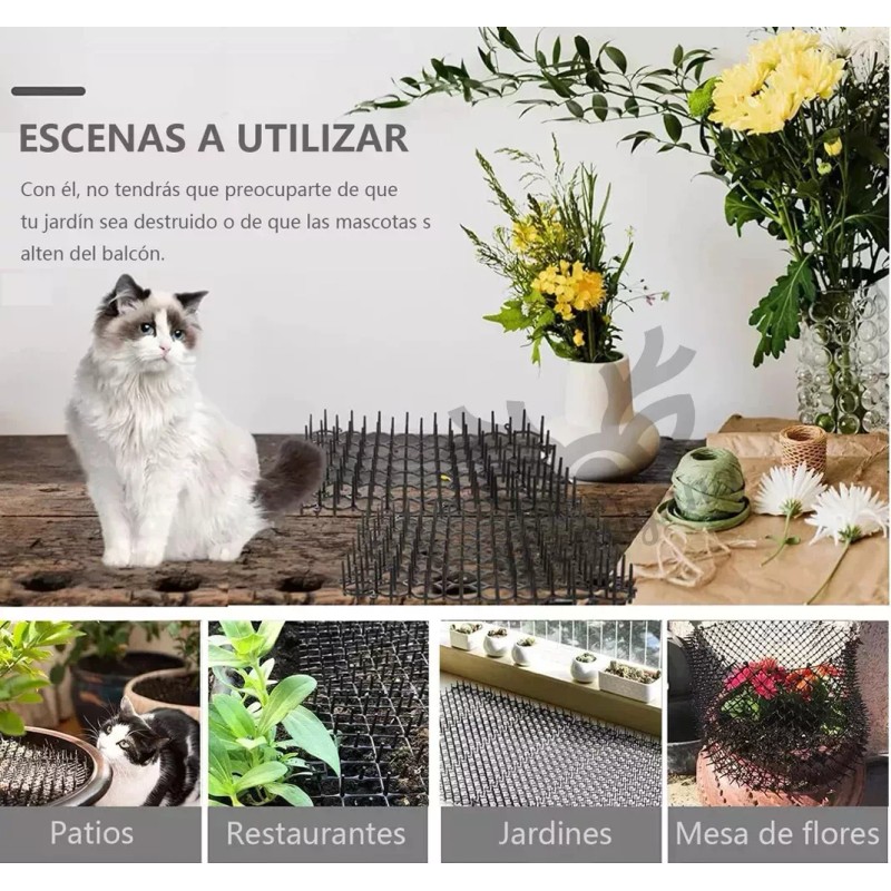 Wendynna 12pzs Pinchos Anti Gato Perro Trampa Red Alfombrilla Para