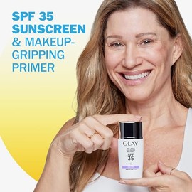 Olay Protector Solar Facial Prime & Protect Spf 35, 40 Ml (1,3 Fl Oz), Prebase De Maquillaje Con Acabado Mate Y Protector Solar Ligero Para Todo Tipo De Piel