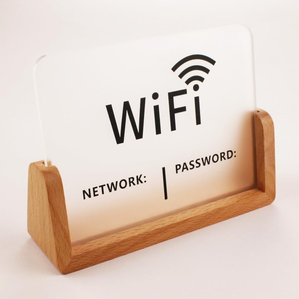 Runningfish Modern American Style Bright Color Printing WiFi Sign WiFi