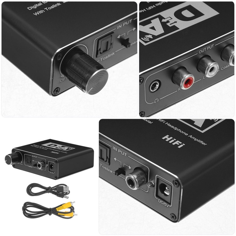LABRIMP Digital Optical to Analog Audio Converter for Tv Speakers