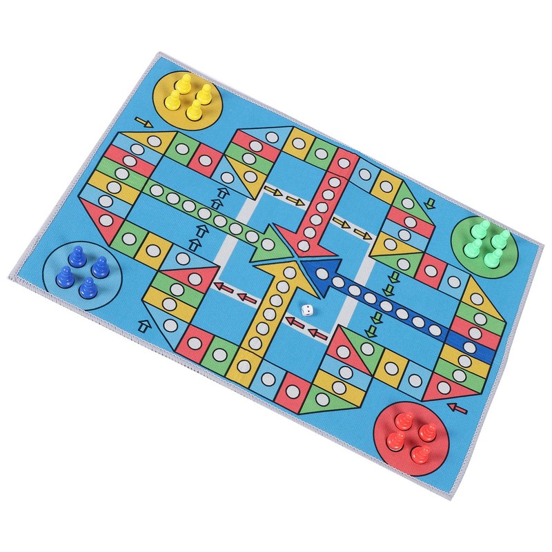 Flying Chess Game Carpet Flying Chess Playmat Family Interactive Toy