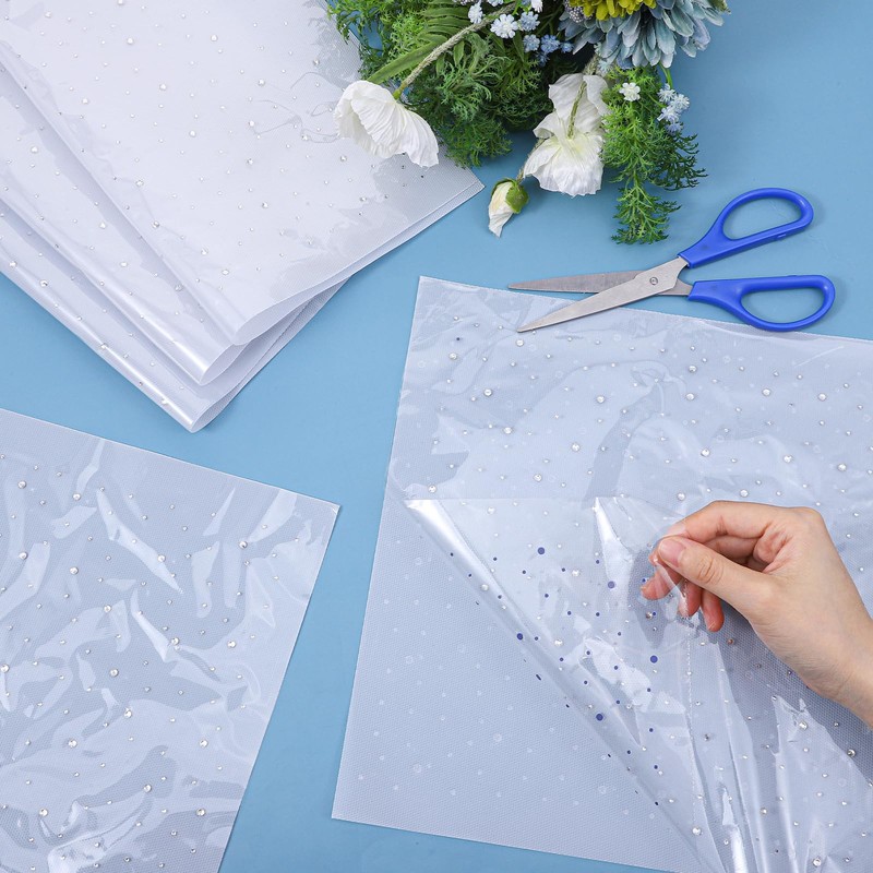 24 Pcs Iron on Rhinestone Sheets for Clothing, Rhinestone Heat