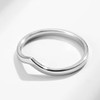 CCBFY Stainless Steel V Shaped Wedding Band Engagement Promise Ring
