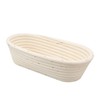 25cm Bread Proofing Basket Set Oval Natural Rattan Sourdough Proofing