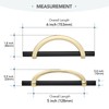 HOME EDIT Brushed Brass & Matte Black Cabinet Pulls, 5