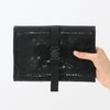 MUJI OHH39A4A Nylon Mesh Hanging Toiletry Case, Black, Approx. 8.3