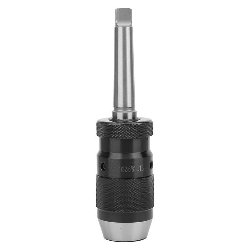 JT3 Keyless Drill Chuck, Self-Tightening, Heavy Duty, 1/32-5/8 Inch, HSS