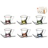 Rcr Set of 6 Coffee Cups Fusion Color
