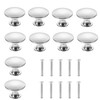 10 Pack Drawer knobs, Cabinet Hardware Round Knobs, Silver Kitchen