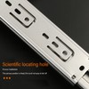 2PCS 14 Inch Push to Open Drawer Slides Stainless Steel