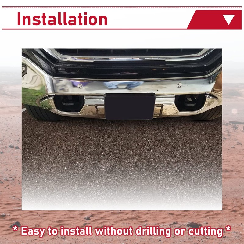 HECASA Front Bumper Skid Plate Compatible with 2016-2019 GMC Sierra