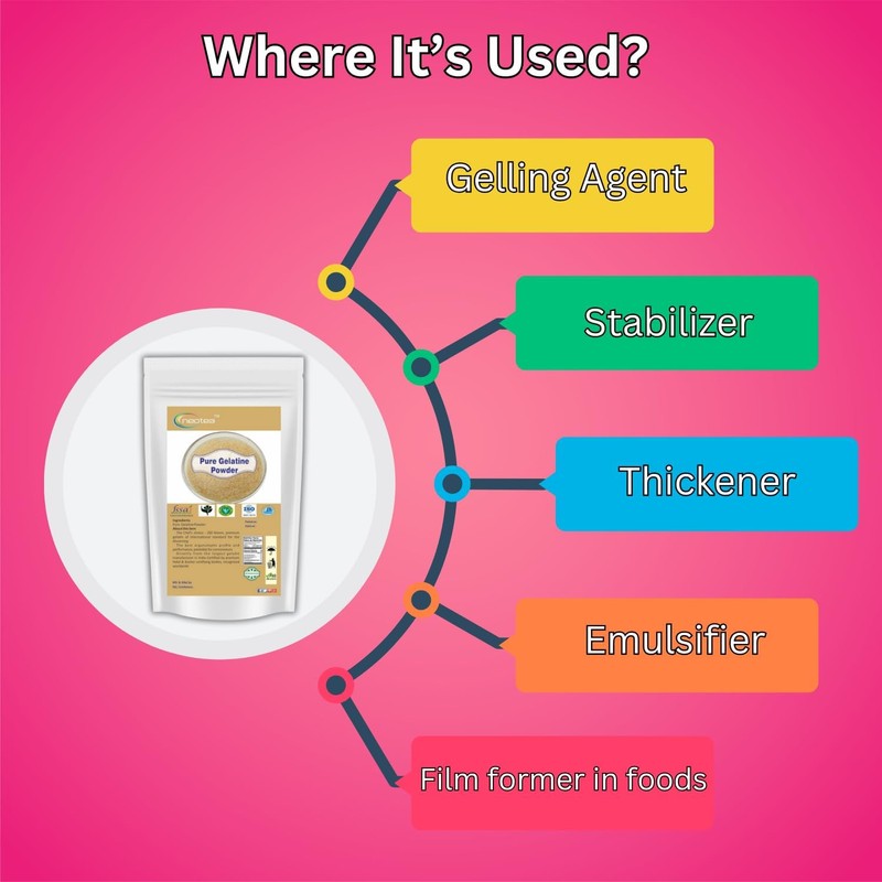 Neotea Gelatin Powder 300g | Unflavoured Food Grade Gelatine |