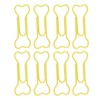 100pcs Colored Dog Bone Shape Paper Clips Black Lightweight Notebook