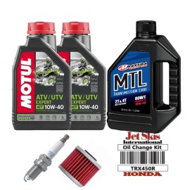 JSI Oil Change Kit For Honda SporTrax 450 TRX450R Complete Oil Change Kit (2004-2005)