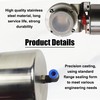HQHAOTWU Tri Clamp Sanitary Pneumatic Actuator Butterfly Value Stainless Steel