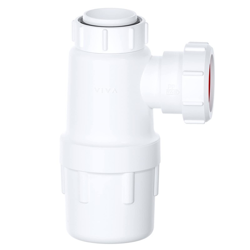 SPARES2GO Waste Bottle 40mm Basin Bidet Urinal Bathroom Kitchen 75mm