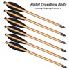 PMSM 6.3 Inch Aluminium Crossbow Bolt Arrows Steel Tips for