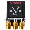 VESSEL QB-10MB3Y Quick Catcher, 3 Row Holder, Magnetic Included, Yellow